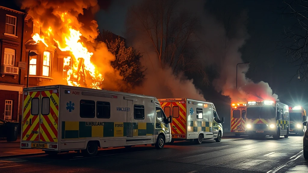 Skandal w Londynie: Podpalono karetki żydowskiego pogotowia, policja szuka sprawców