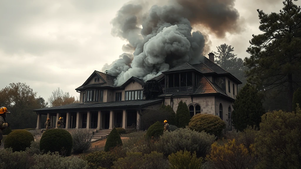 Tragiczny pożar w Brwinowie. Zginęła 78-letnia kobieta, zawalił się dach willi