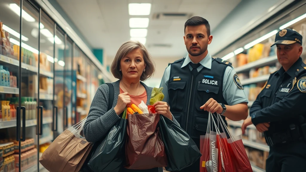 Kradzież w Raszynie: 41-latka z zarzutami za próbę wyniesienia pełnych toreb zakupów