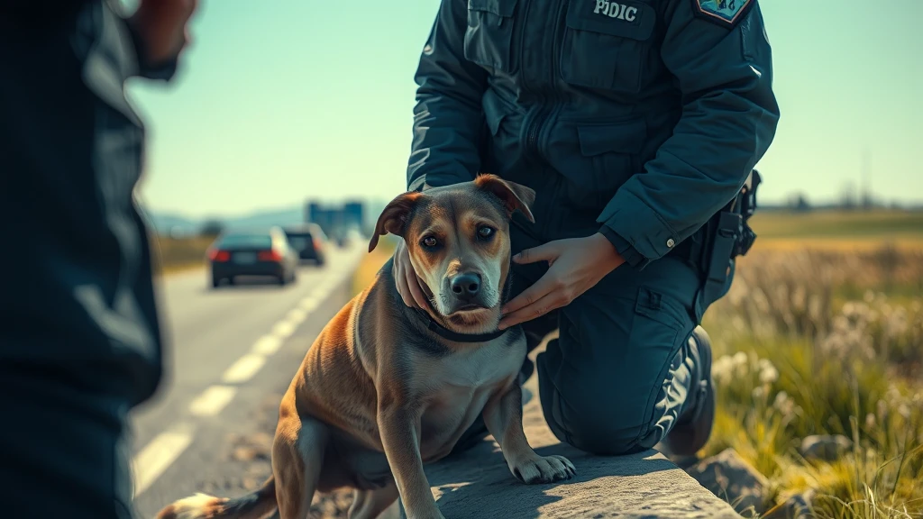 Niebezpieczne spotkanie na S8! Pies na trasie w Wypędach, policja apeluje o czipowanie