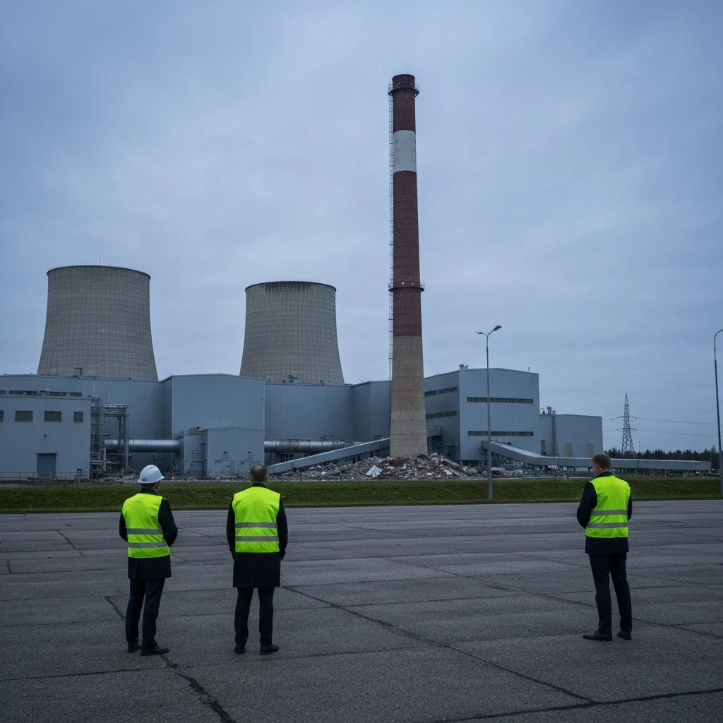 Dron z Rosji uderzył w komin elektrowni w Estonii. Incydent budzi niepokój