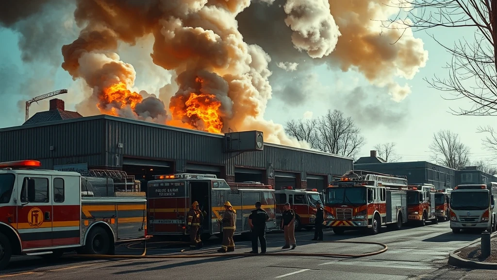 Pożar w Parzniewie: Sześć zastępów straży gasiło płonący warsztat, ewakuowano mieszkańców