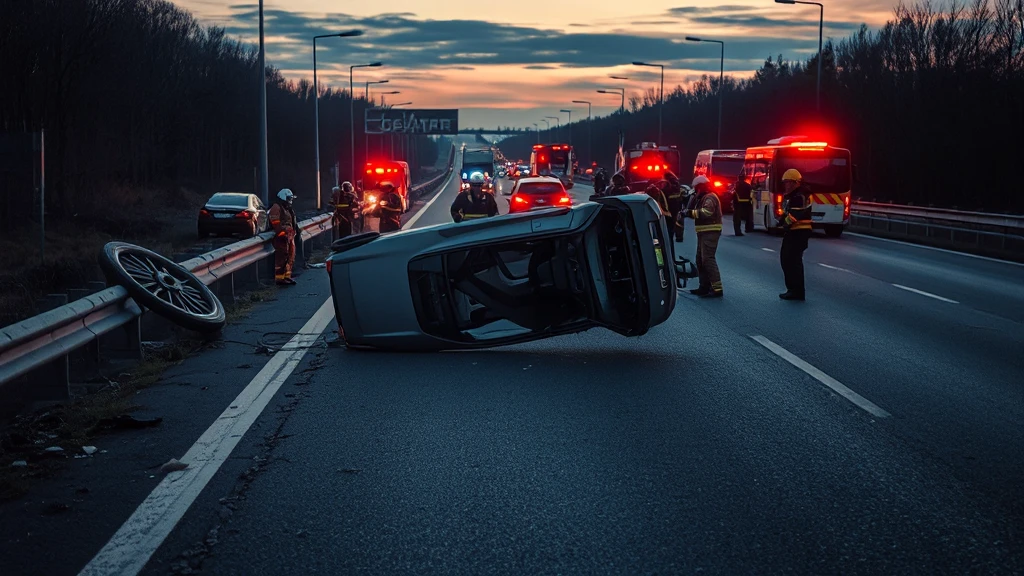 Groźny wypadek na S8 koło Nadarzyna: Dachowanie Seata, reanimacja kierowcy Litwina