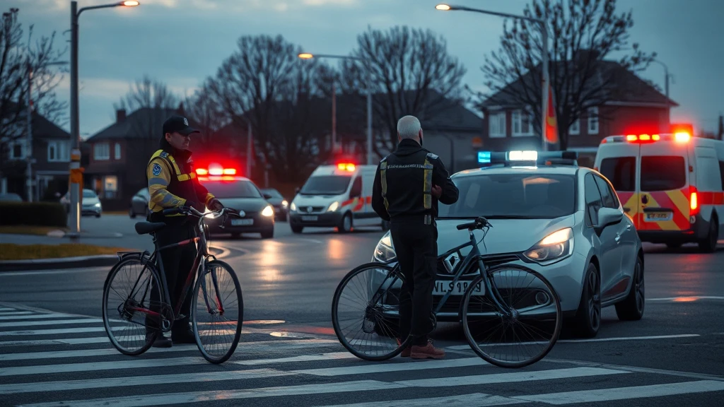 Tragiczny wypadek w sąsiedztwie: Starszy rowerzysta nie żyje po zderzeniu z samochodem