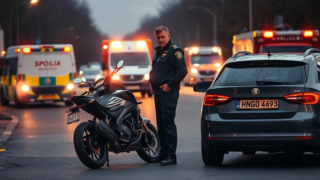 Motocyklista w szpitalu po zderzeniu ze Skodą. Policja bada przyczyny zdarzenia