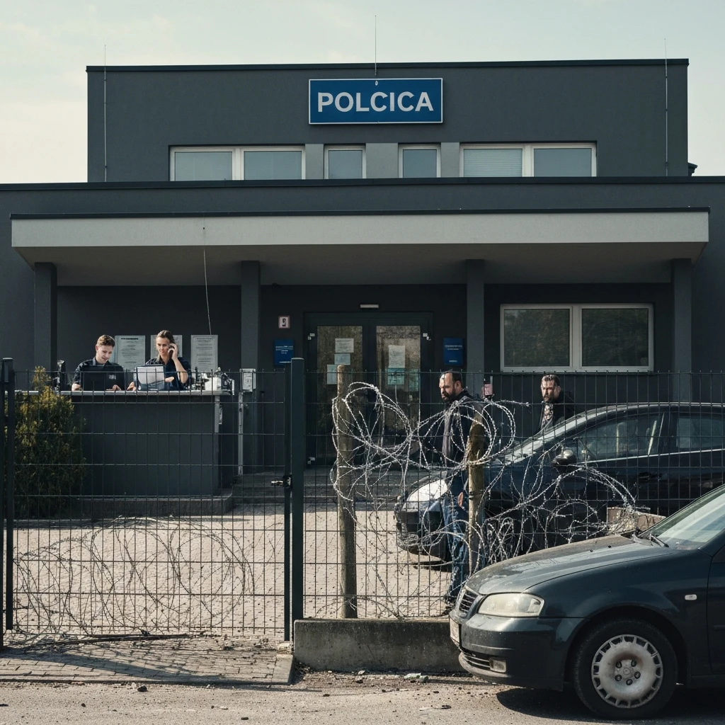 Tragedia w Dęblinie: 73-latka zmarła po zderzeniu z ogrodzeniem komisariatu policji