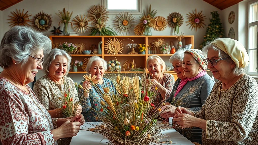 Panie z KGW Kamionki mistrzyniami w tworzeniu palm wielkanocnych!
