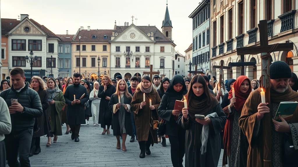 Żyrardów: Tradycja Wspólnej Drogi Krzyżowej zgromadziła mieszkańców po raz kolejny