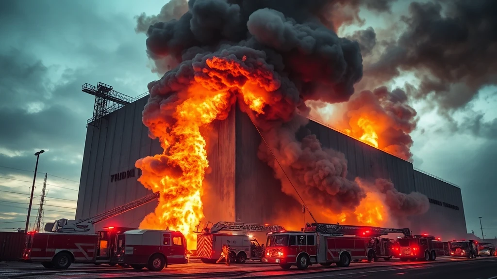 Alarm w Mazowszu: Strażacy walczą z pożarem na terenie obiektu przemysłowego!
