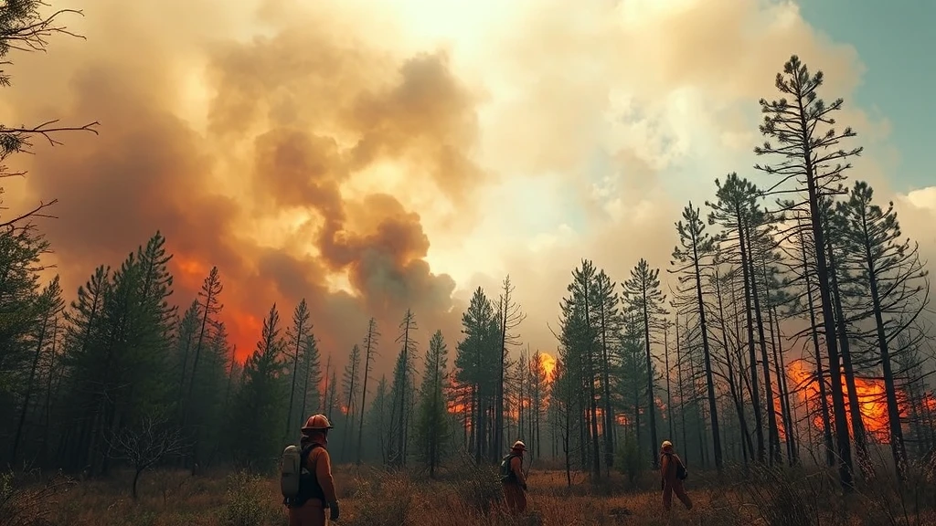 Pożar w Kampinosie: Strażacy walczyli z ogniem na 1,5 hektara lasu