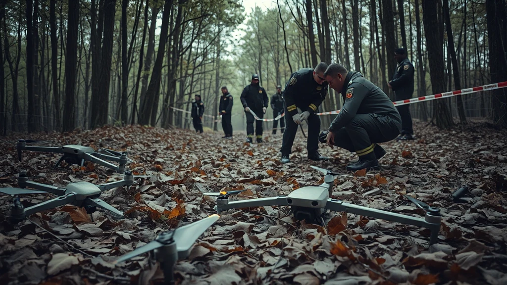 Znaleziono szczątki drona w powiecie strzeleckim. Trwa akcja służb