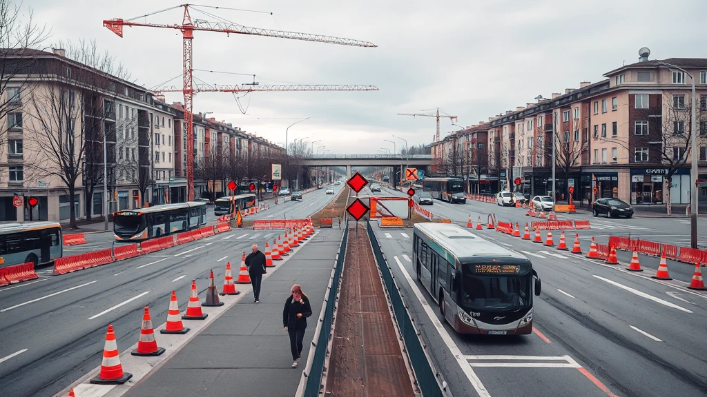 Utrudnienia w Sosnowcu: Zamknięcie kluczowego wiaduktu i zmiany w komunikacji od 8 kwietnia!