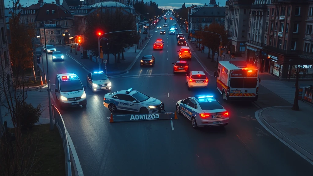 Trzy samochody zderzyły się na Adamowej Górze. Ruch zablokowany, policja wyjaśnia okoliczności