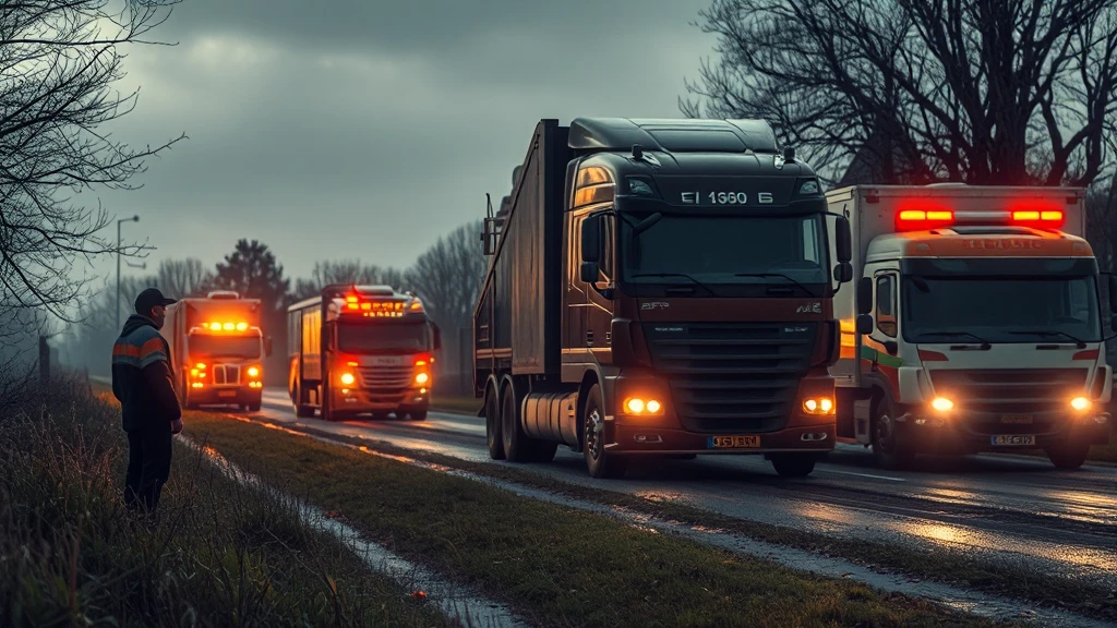 Tragiczny wypadek w powiecie sochaczewskim: Mężczyzna przygnieciony przez ciągnik siodłowy
