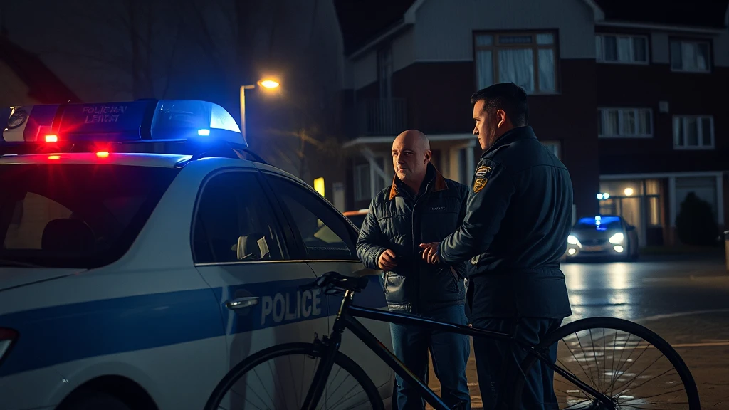 Mroczna noc w Podkowie Leśnej: 47-latek aresztowany za brutalny rozbój, kradzież roweru i szokujące ataki