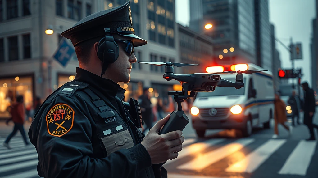 Wzmocnione kontrole drogowe w Sosnowcu: Dron i Ruchome Stanowisko Dowodzenia na straży pieszych!