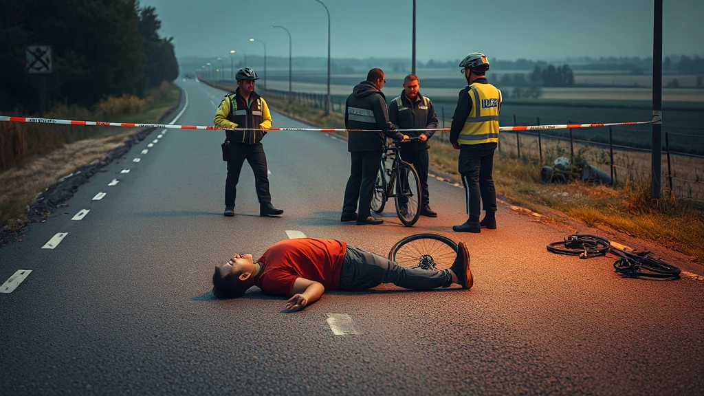 Tragiczny wypadek w powiecie sochaczewskim: Śmiertelne potrącenie rowerzysty na DW 705