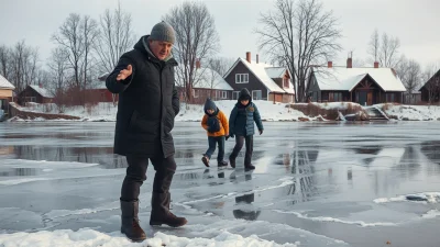 Żyrardów ostrzega: Dzieci na lodzie to śmiertelne ryzyko! Apel służb i mieszkańców
