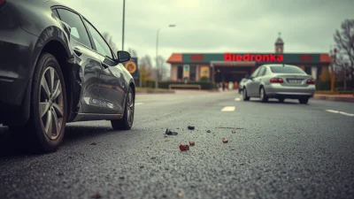 Kolejny incydent na DK 52 w Andrychowie! Dwa auta zderzyły się pod Biedronką w Inwałdzie