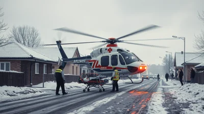 Dramat w Baranowie: Poślizgnięcie na lodzie zakończone interwencją LPR!