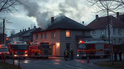 Pożar przy Księcia Witolda w Białej: Ewakuacja sąsiadów i szybka akcja strażaków!
