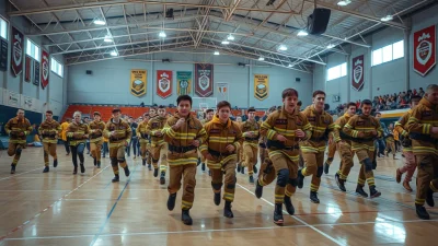 Biecz płonął emocjami! Młodzi strażacy walczyli o laur w halowych zawodach