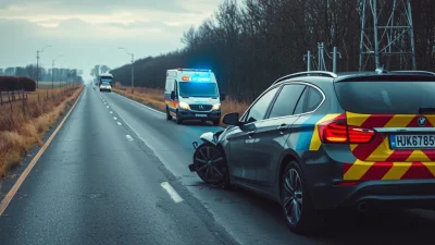 Wypadek w Żukowie: Kierowca trafił do szpitala po kolizji