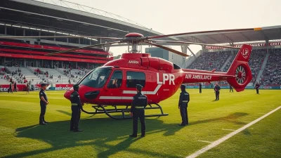 Śmigłowiec LPR Lądował na Stadionie w Sochaczewie! Pilna Akcja na Warszawskiej